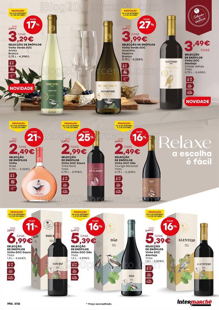 Antevisão Folheto INTERMARCHÉ Feira de Sabores - 12 setembro a 2 outubro