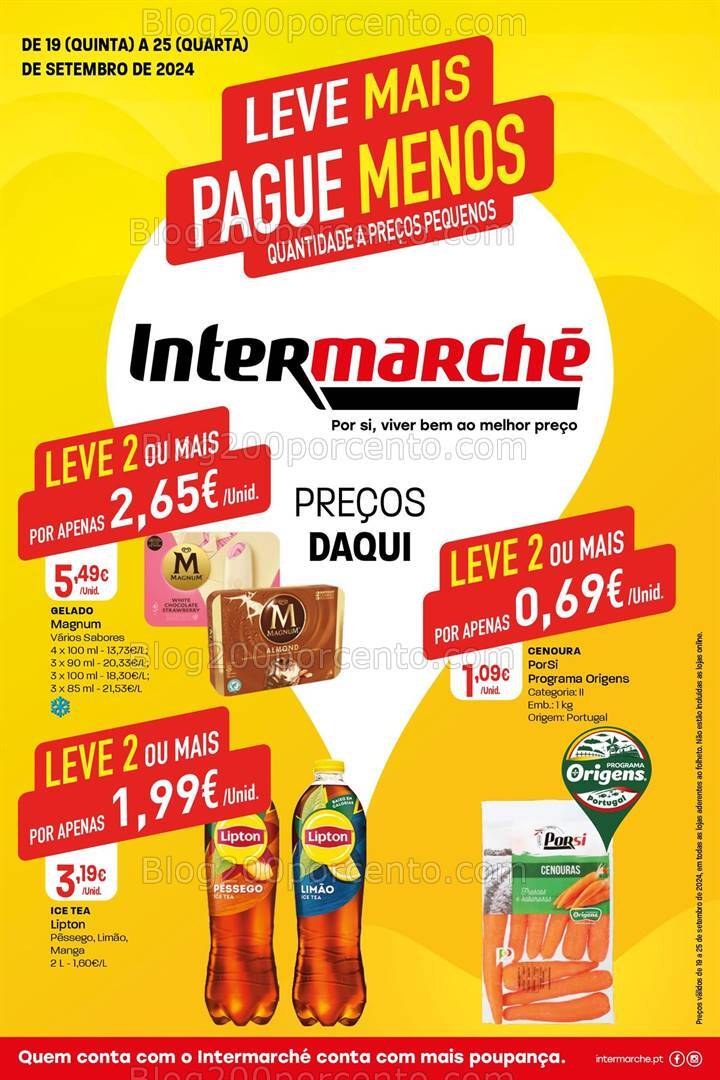 Antevisão Folheto INTERMARCHÉ Mini Promoções de 19 a 25 setembro