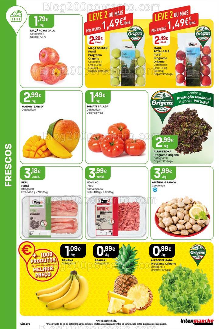 Antevisão Folheto INTERMARCHÉ Mini Promoções de 26 setembro a 2 outubro
