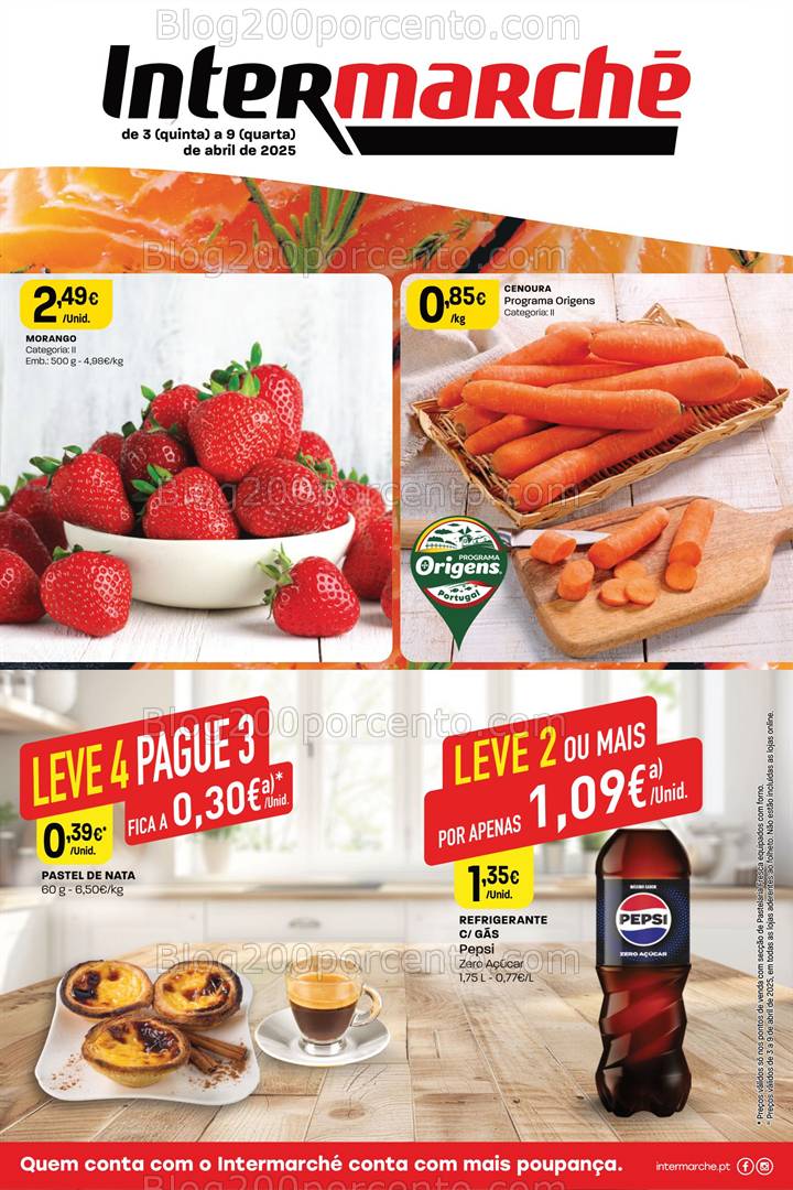 Antevisão Folheto INTERMARCHÉ Promoções de 3 a 9 abril