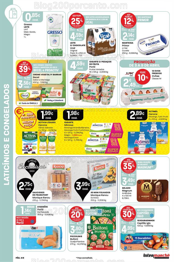 Antevisão Folheto INTERMARCHÉ Promoções de 3 a 9 abril