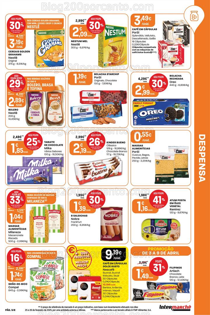 Antevisão Folheto INTERMARCHÉ Promoções de 3 a 9 abril