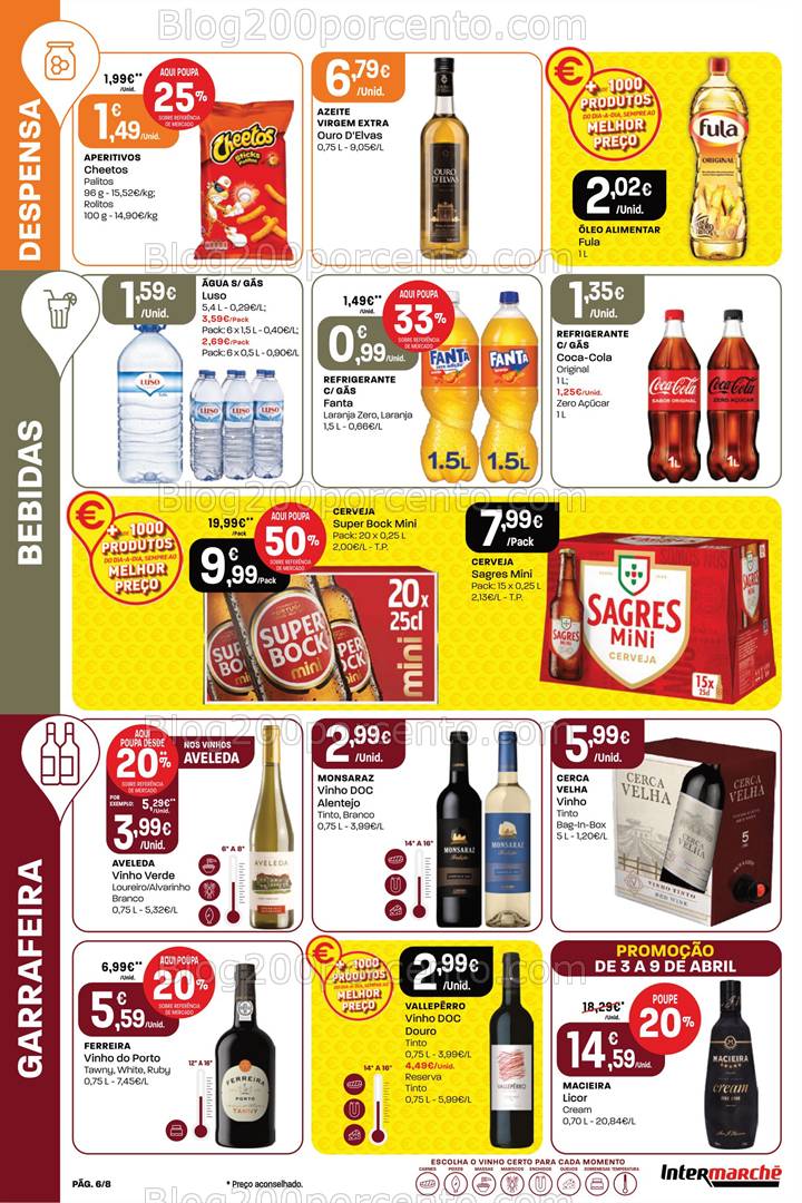 Antevisão Folheto INTERMARCHÉ Promoções de 3 a 9 abril