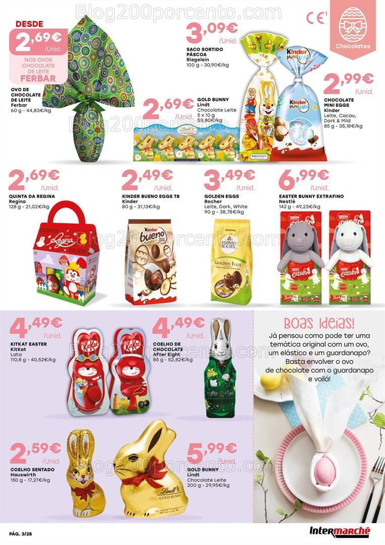 Antevisão Folheto INTERMARCHÉ Especial Páscoa Promoções de 14 março a 3 abril