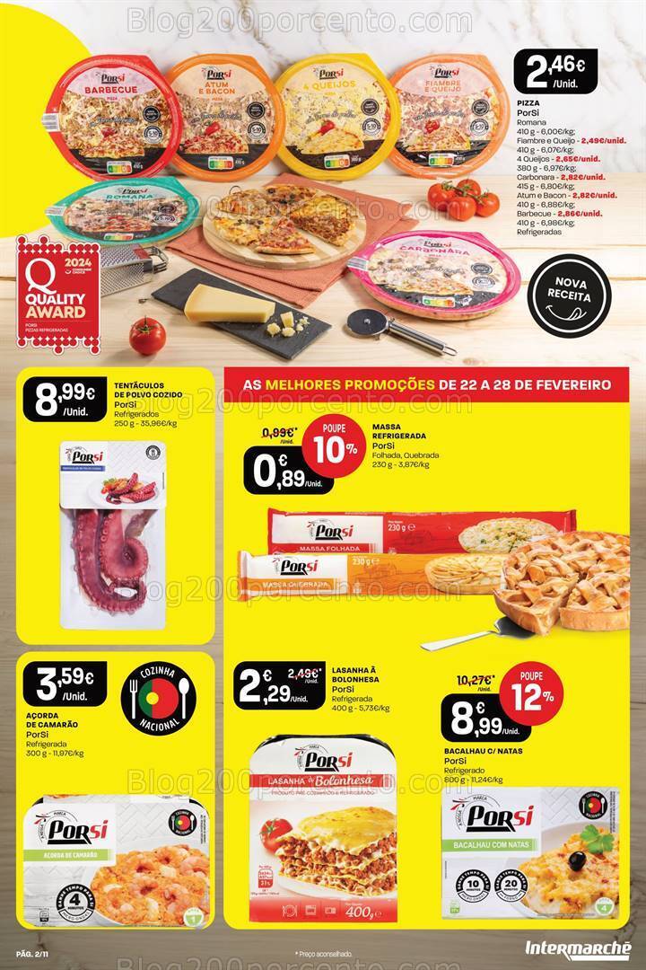 Antevisão Folheto INTERMARCHÉ Porsi Promoções de 22 a 28 fevereiro