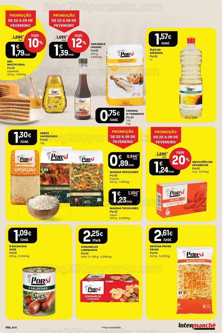 Antevisão Folheto INTERMARCHÉ Porsi Promoções de 22 a 28 fevereiro