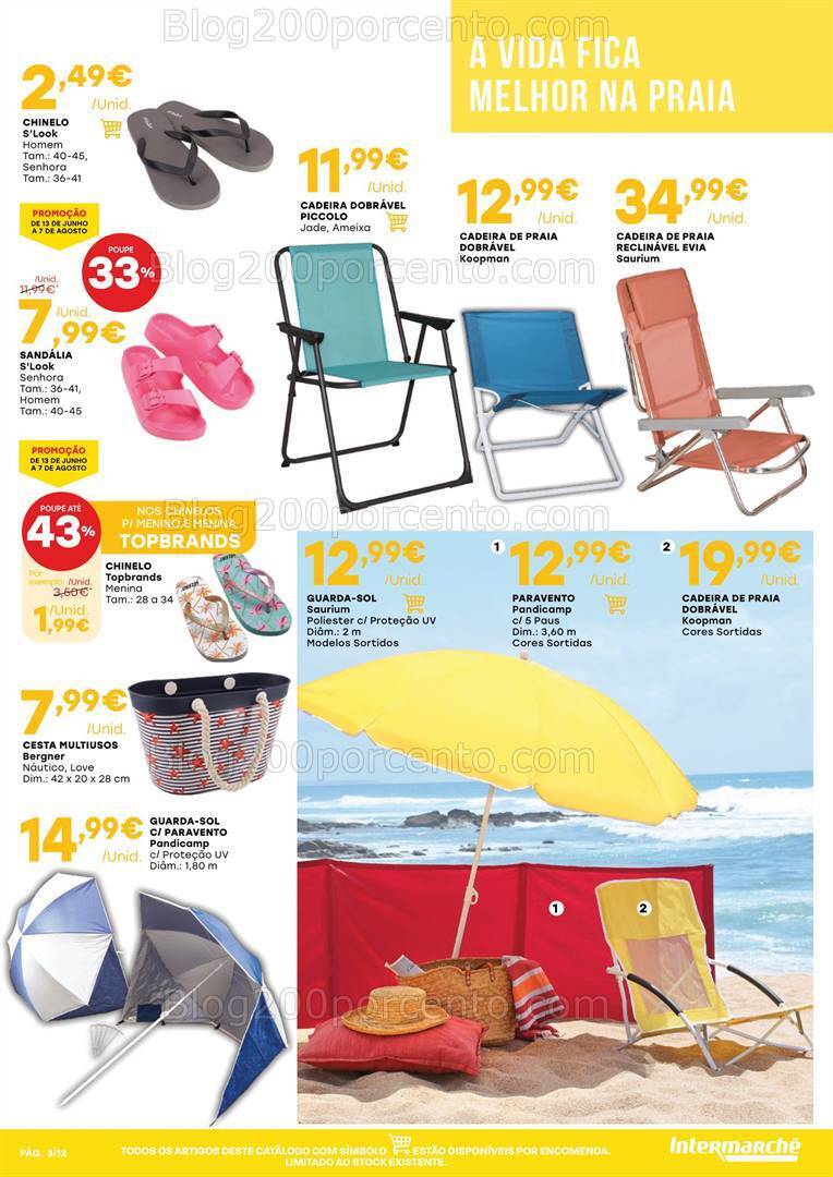Antevisão Folheto INTERMARCHÉ Praia e Campismo Promoções de 13 junho a 7 agosto