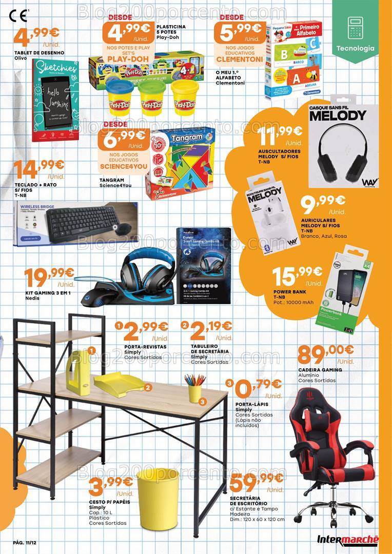 Antevisão Folheto INTERMARCHÉ Promoções Regresso às Aulas - 22 agosto a 15 setembro