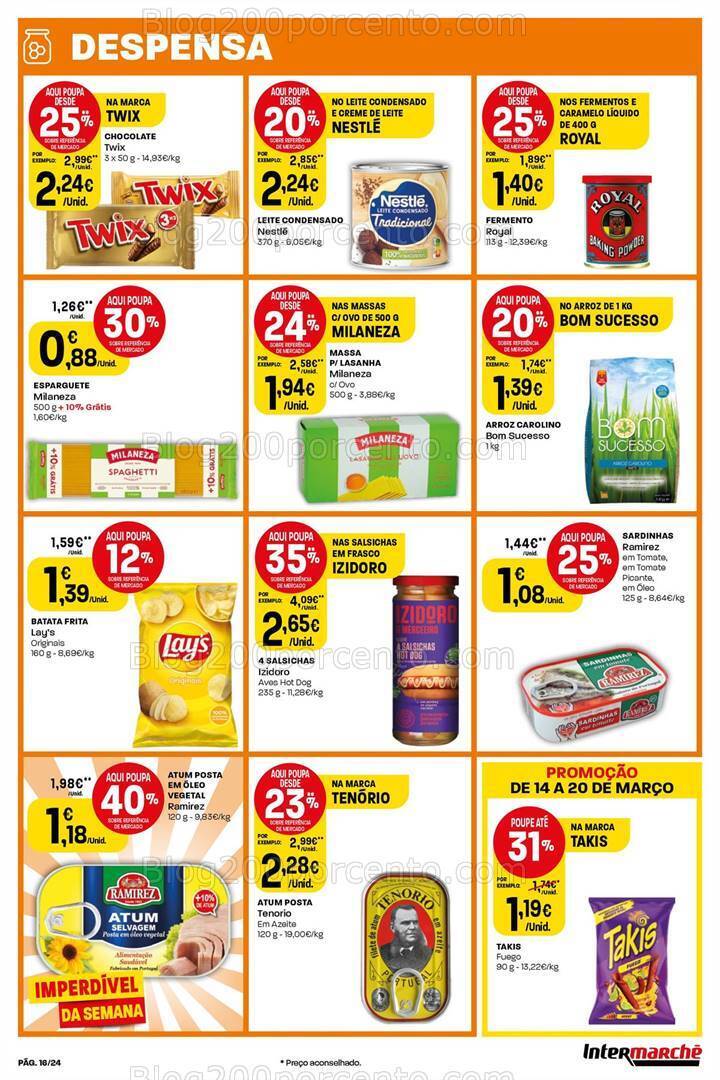 Antevisão Folheto INTERMARCHÉ Super Promoções de 14 a 20 março