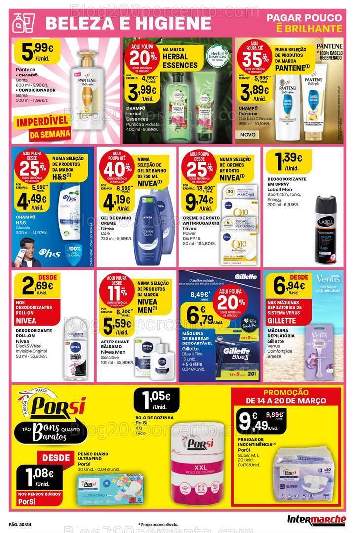 Antevisão Folheto INTERMARCHÉ Super Promoções de 14 a 20 março