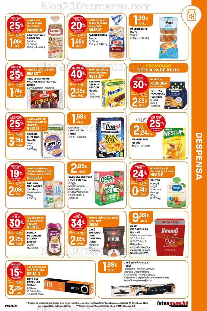 Antevisão Folheto INTERMARCHÉ Super Promoções de 18 a 24 julho