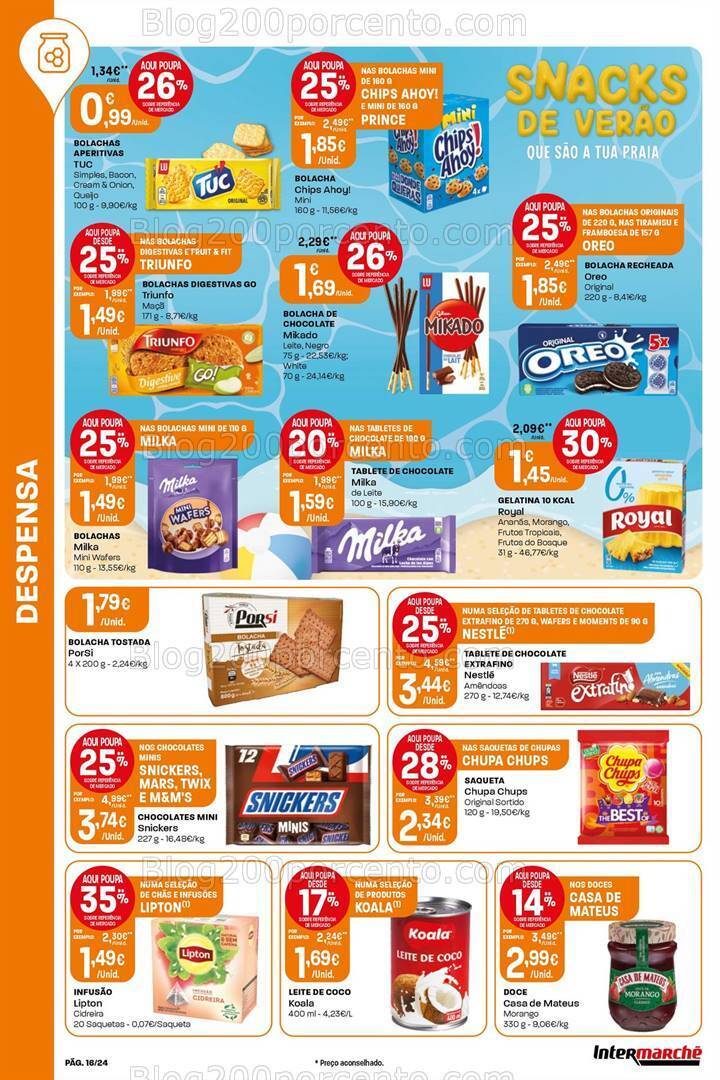 Antevisão Folheto INTERMARCHÉ Super Promoções de 18 a 24 julho