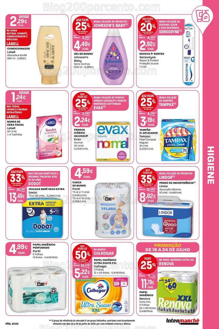 Antevisão Folheto INTERMARCHÉ Super Promoções de 18 a 24 julho