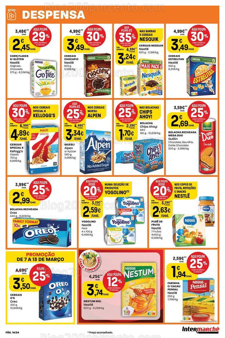 Antevisão Folheto INTERMARCHÉ Super Promoções de 7 a 13 março