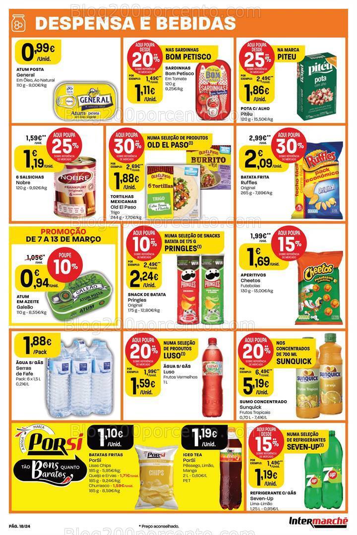 Antevisão Folheto INTERMARCHÉ Super Promoções de 7 a 13 março