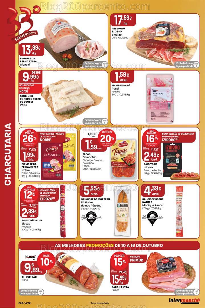 Antevisão Folheto INTERMARCHÉ Promoções de 10 a 16 outubro