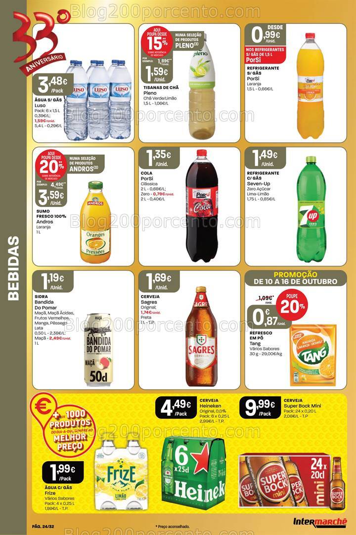 Antevisão Folheto INTERMARCHÉ Promoções de 10 a 16 outubro