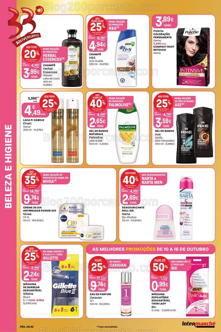 Antevisão Folheto INTERMARCHÉ Promoções de 10 a 16 outubro