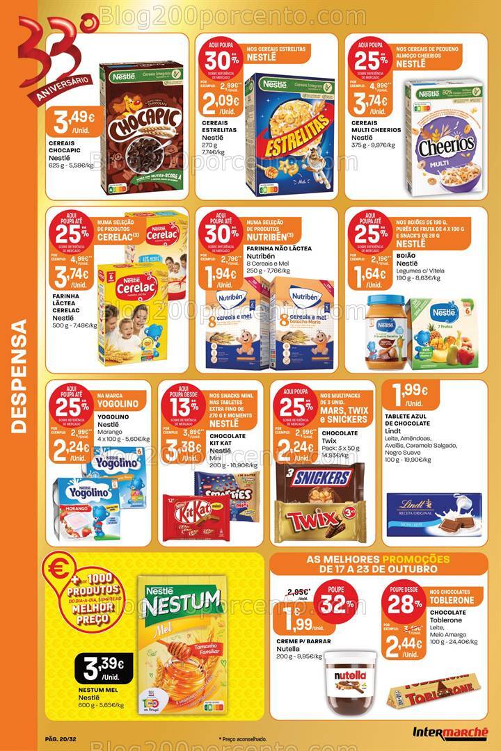 Antevisão Folheto INTERMARCHÉ Super Promoções de 17 a 23 outubro