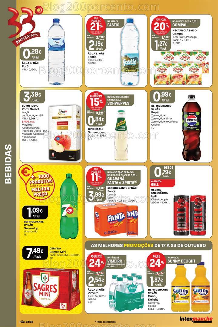 Antevisão Folheto INTERMARCHÉ Super Promoções de 17 a 23 outubro