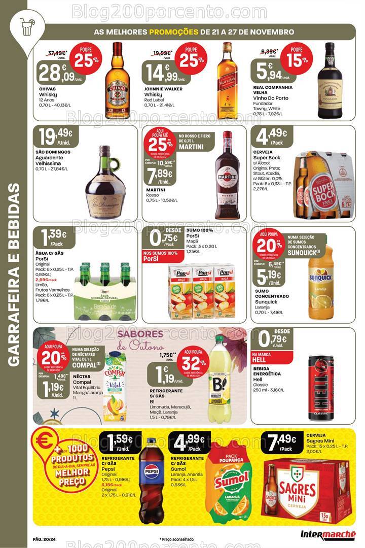 Antevisão Folheto INTERMARCHÉ Promoções de 21 a 27 novembro