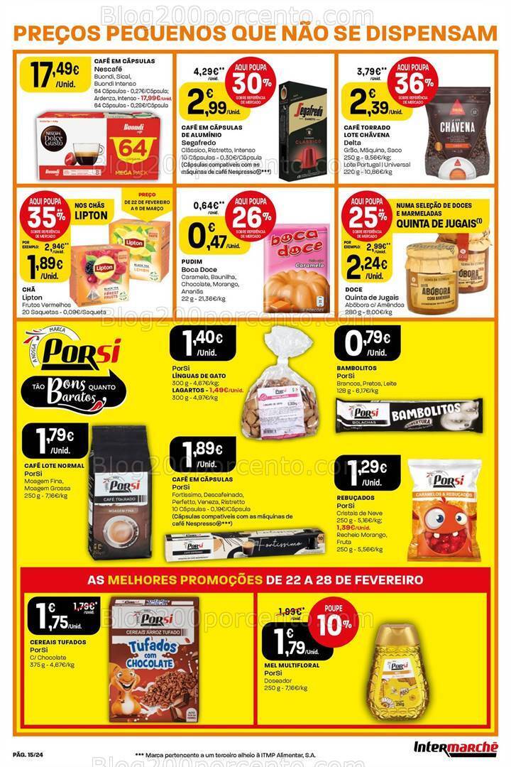 Antevisão Folheto INTERMARCHÉ Promoções de 22 a 28 fevereiro