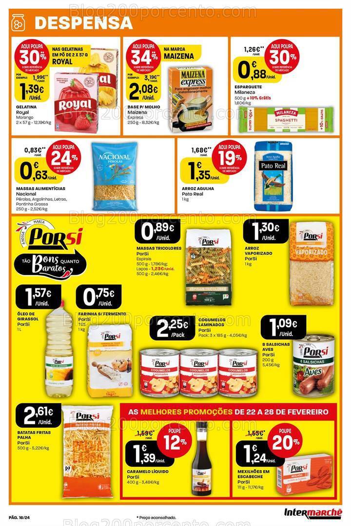Antevisão Folheto INTERMARCHÉ Promoções de 22 a 28 fevereiro