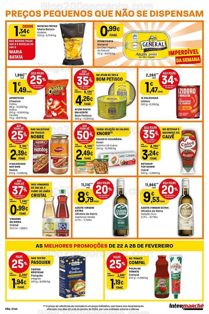 Antevisão Folheto INTERMARCHÉ Promoções de 22 a 28 fevereiro