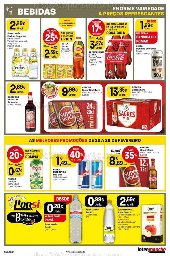 Antevisão Folheto INTERMARCHÉ Promoções de 22 a 28 fevereiro