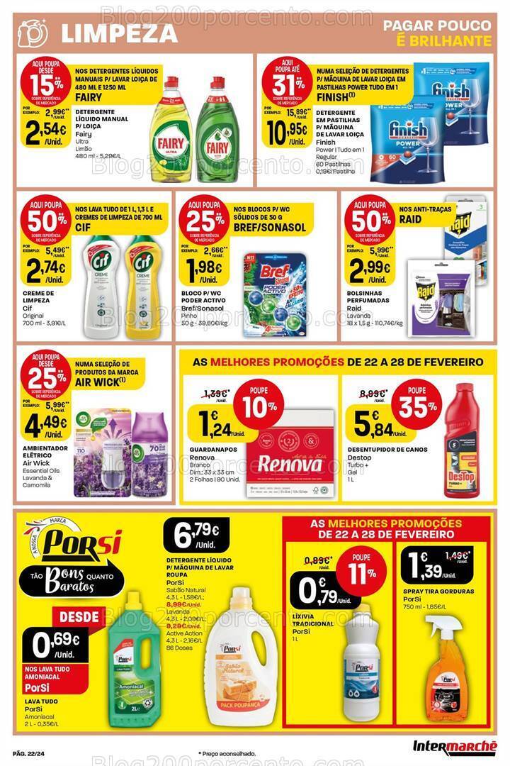 Antevisão Folheto INTERMARCHÉ Promoções de 22 a 28 fevereiro