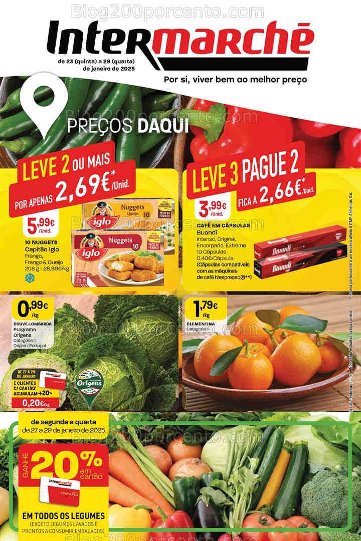 Antevisão Folheto INTERMARCHÉ Super Promoções de 23 a 29 janeiro