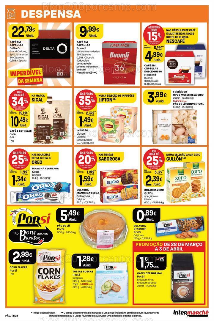 Antevisão Folheto INTERMARCHÉ Super Promoções de 28 março a 3 abril