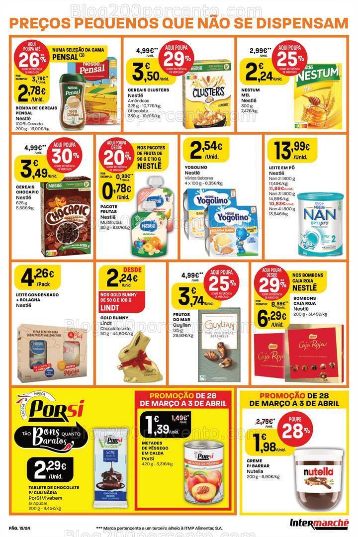 Antevisão Folheto INTERMARCHÉ Super Promoções de 28 março a 3 abril