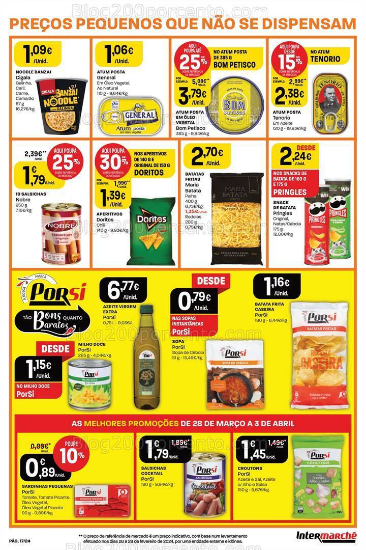 Antevisão Folheto INTERMARCHÉ Super Promoções de 28 março a 3 abril