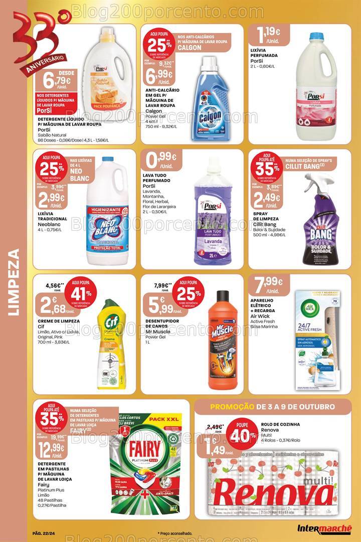 Antevisão Folheto INTERMARCHÉ Contact Promoções de 3 a 9 outubro