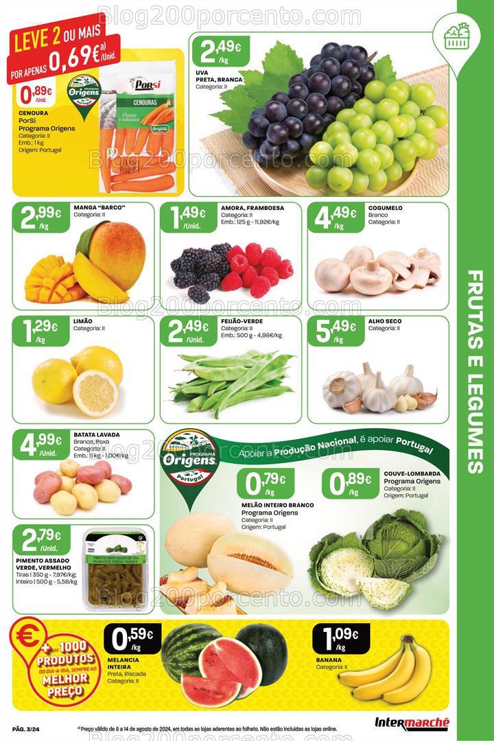 Antevisão Folheto INTERMARCHÉ Promoções de 8 a 14 agosto
