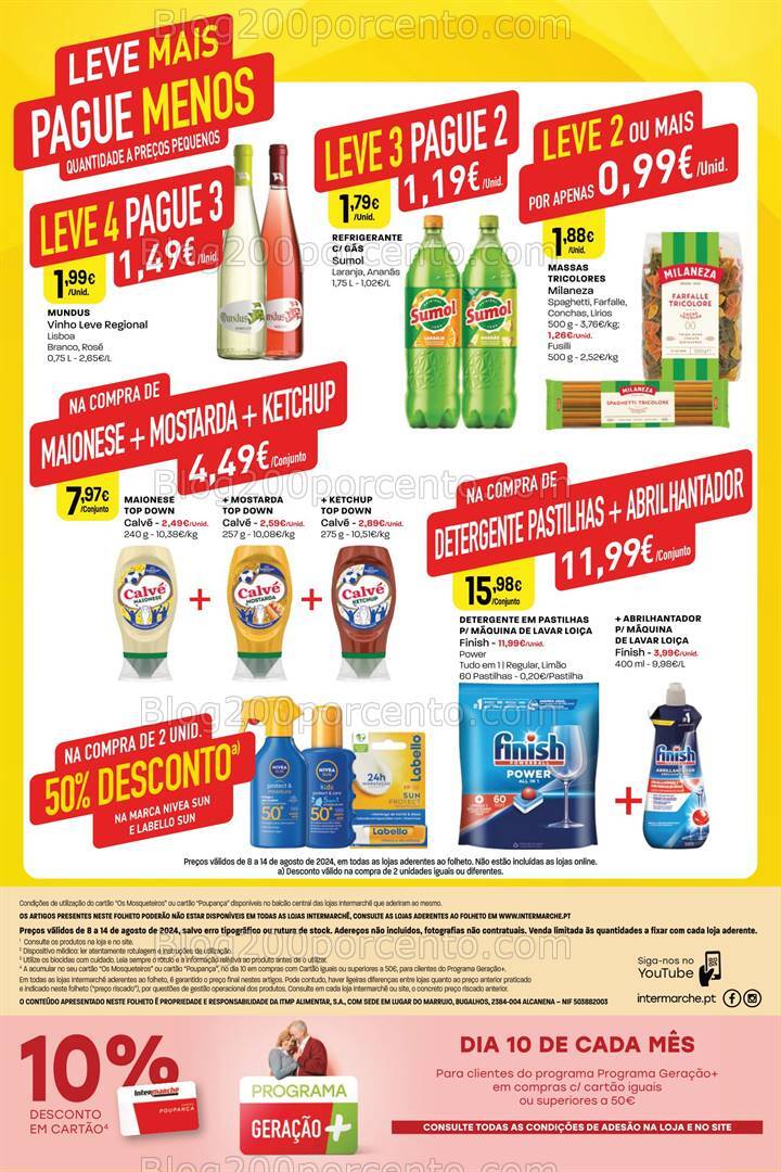 Antevisão Folheto INTERMARCHÉ Promoções de 8 a 14 agosto