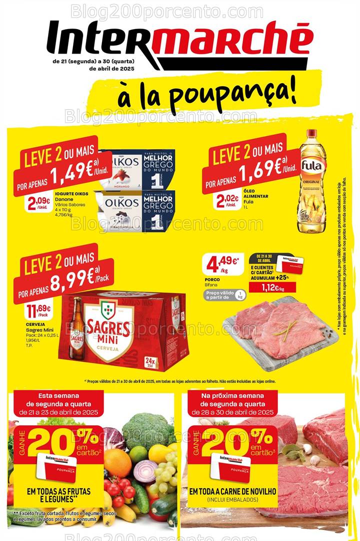 Antevisão Folheto INTERMARCHÉ Contact Promoções de 21 a 30 abril