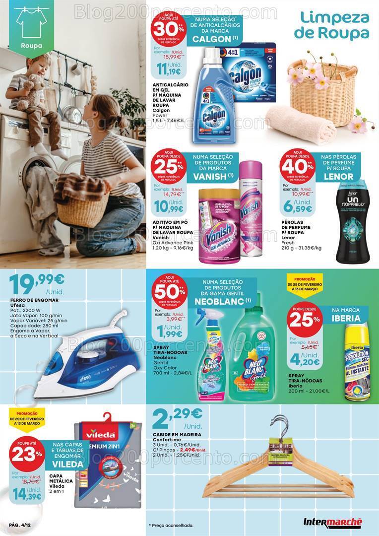 Antevisão Folheto INTERMARCHÉ Super Festa da Limpeza - 29 fevereiro a 13 março