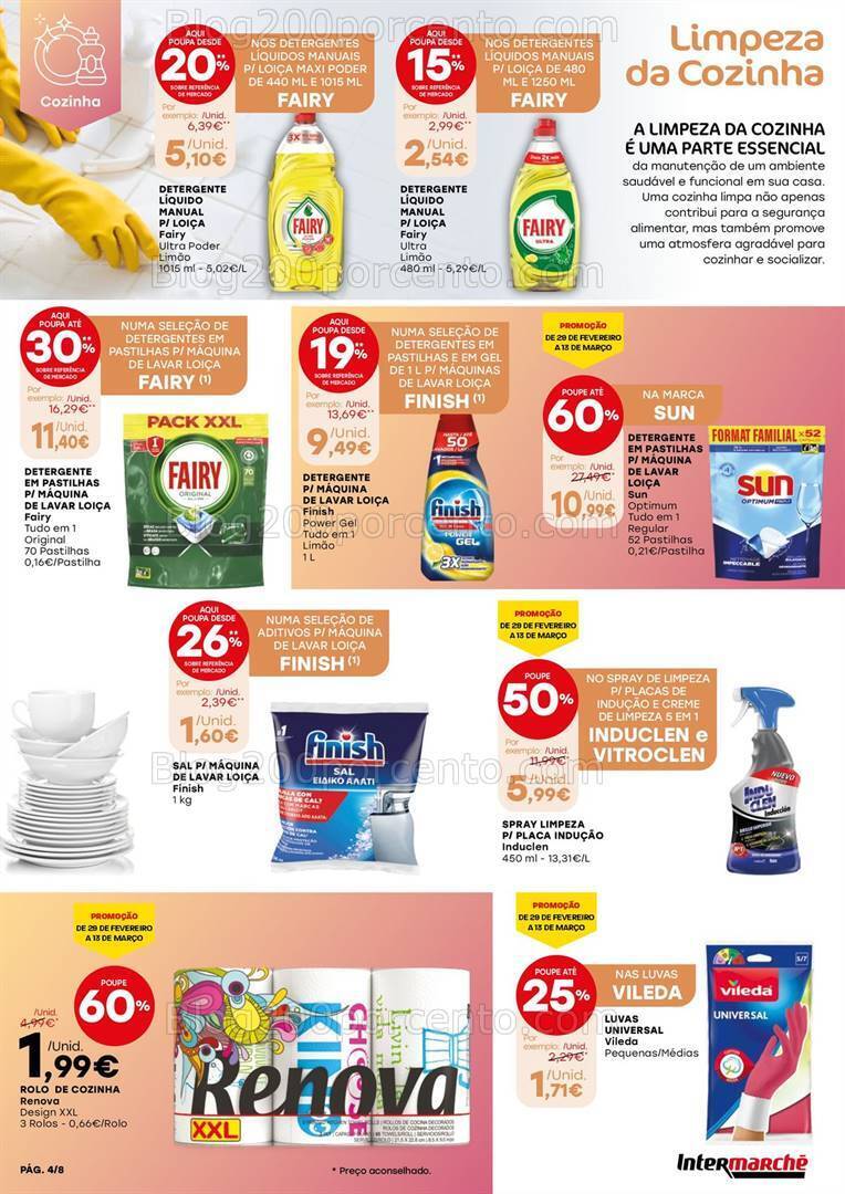 Antevisão Folheto INTERMARCHÉ Limpeza Promoções de 29 fevereiro a 13 março