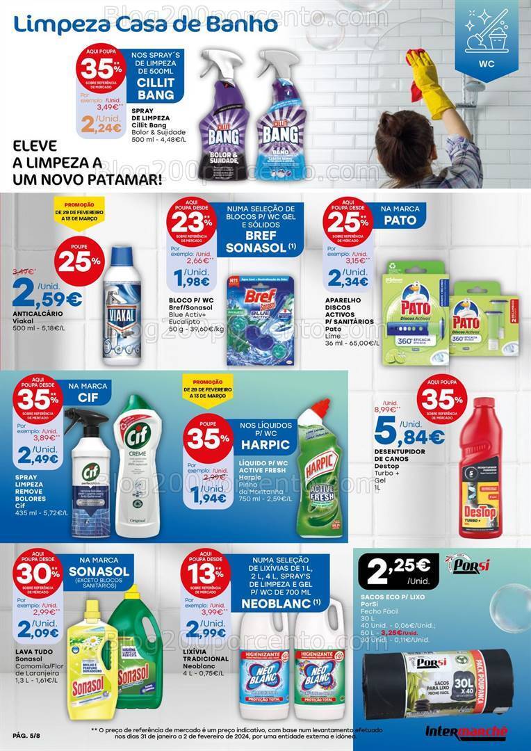 Antevisão Folheto INTERMARCHÉ Limpeza Promoções de 29 fevereiro a 13 março