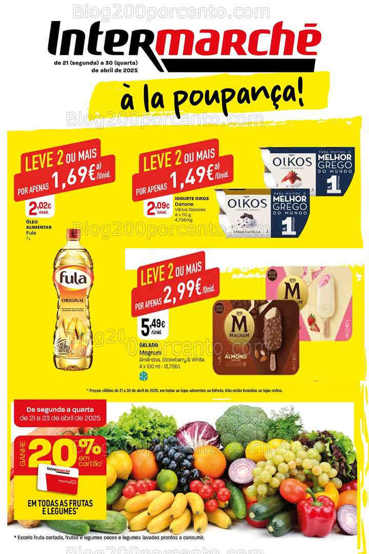 Antevisão Folheto INTERMARCHÉ Mini Promoções de 21 a 30 abril