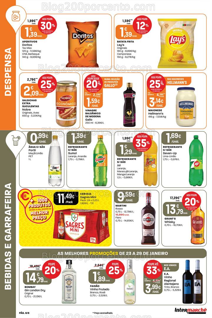 Antevisão Folheto INTERMARCHÉ Mini Promoções de 23 a 29 janeiro