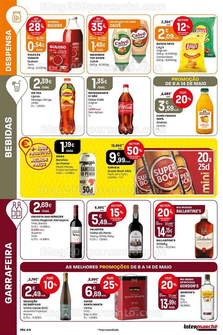 Antevisão Folheto INTERMARCHÉ Mini Promoções de 8 a 14 maio