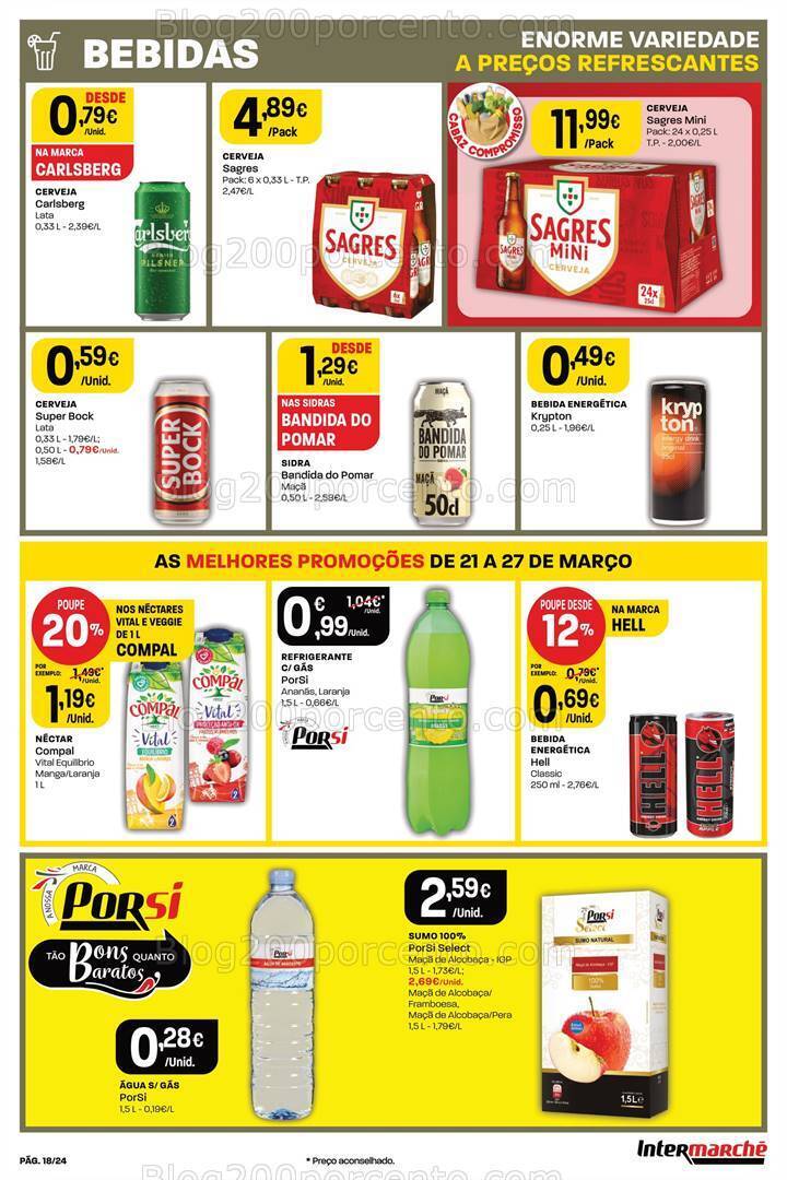 Antevisão Folheto INTERMARCHÉ Super Promoções de 21 a 27 março