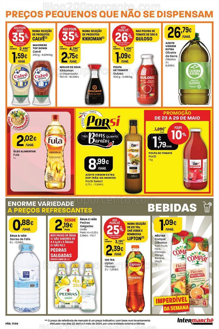 Antevisão Folheto INTERMARCHÉ Super Promoções de 23 a 29 maio