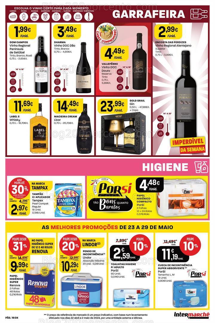 Antevisão Folheto INTERMARCHÉ Super Promoções de 23 a 29 maio