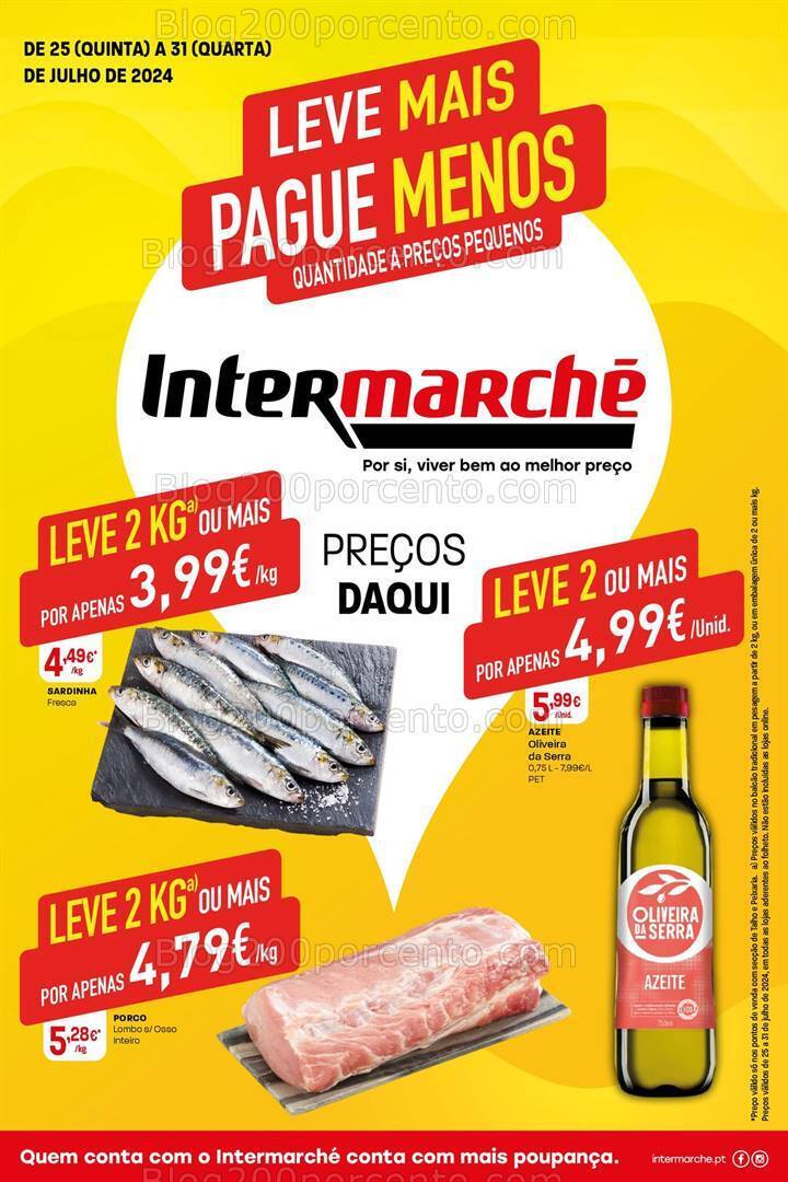 Antevisão Folheto INTERMARCHÉ Super Promoções de 25 a 31 julho