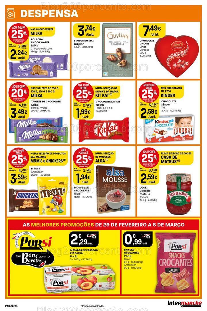 Antevisão Folheto INTERMARCHÉ Super Promoções de 29 fevereiro a 6 março