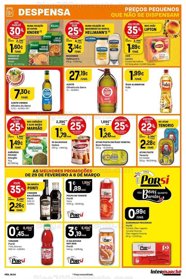 Antevisão Folheto INTERMARCHÉ Super Promoções de 29 fevereiro a 6 março